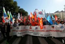 Μαζικές απεργίες και κινητοποιήσεις στη Γαλλία ενάντια στις μεταρρυθμίσεις Macron απεργίες