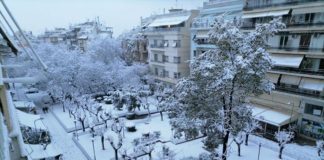 Μήδεια: Πρωτοφανής χιονόπτωση