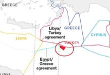 Ακολουθεί την οριοθέτηση Τουρκίας στην Αν.Μεσόγειο