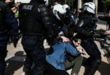 Νέα άγρια καταστολή διαδήλωσης