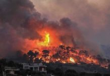 Για 4η μέρα εκτός ελέγχου η φωτιά