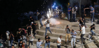 Παλαιστινίων με αστυνομία στην Ιερουσαλήμ
