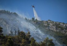 Οι φλόγες καίνε τα πάντα στην Ιστιαία