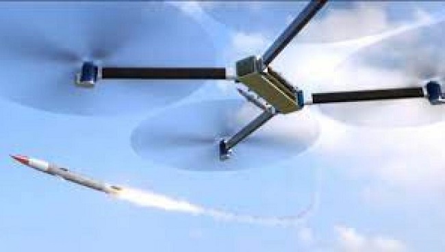 Εκτόξευση πυραύλου από drone