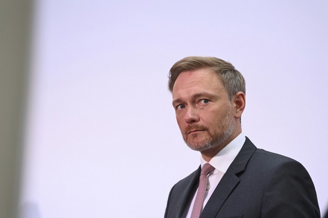 Ο ηγέτης του FDP C.Lindner στο Υποικ-Γερμανίας
