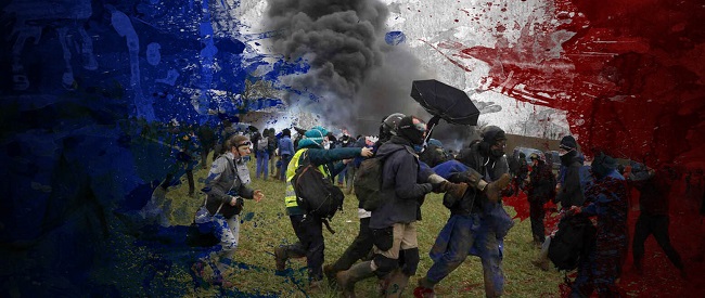 Κοινωνικός σεισμός στη Γαλλία-Βίαιες συγκρούσεις διαδηλωτών με Αστυνομία-Μετέωρος ο Μακρόν