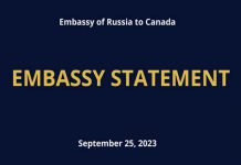 Μια Ρωσική επισήμανση για την Καναδική αποδοχή ναζιστικών χαιρετισμών της Ουκρανίας