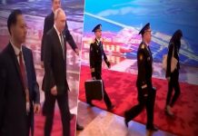 Β.Πούτιν-Με τον ρωσικό πυρηνικό «χαρτοφύλακα» μαζί του στην Κίνα