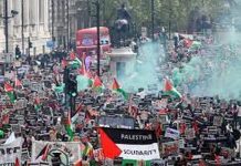 Οι Άγγλοι απαντούν στην αποχή της κυβέρνησης τους στον ΟΗΕ-Μεγαλειώδεις συγκεντρώσεις