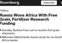 Ρωσία:-Παραδίδει ΔΩΡΕΑΝ σιτηρά σε Αφρικανικές χώρες!-Δύση:-Τρέμει την αυξημένη Ρώσικη επιρροή