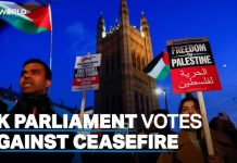 Βρετανικό Κοινοβούλιο:-Όχι στην κατάπαυση του πυρός στη Γάζα!!!