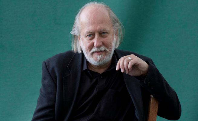 Lazlo Krasznahorkai. At the Edinburgh International Book Festival 2011. Hungarian author: 5 January 1954 - .