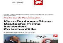 Stern-Κατηγορεί τον καγκελάριο Merz για σκηνοθετημένες “απειλές” με drones-Δικαιολογία για τις υπέρογκες νέες στρατιωτικές δαπάνες, δημιουργώντας “πανικό” !
