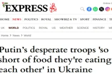 Μετά τα “τσιπάκια από πλυντήρια” της Φον Ντερ Κάργιεν, οι πεινασμένοι Ρώσοι στρατιώτες που τρώνε ο ένας τον άλλον