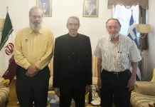 Λαφαζάνης-Πάγκας συναντήθηκαν με τον πρεσβευτή του Ιράν Μ.Χ. Γκιβζάντ στην πρεσβεία στην Αθήνα-Δηλώσεις Λαφαζάνη