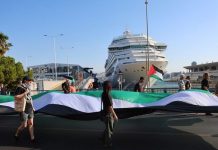 Λιμάνι Πειραιά: Συγκέντρωση διαμαρτυρίας για την άφιξη του ισραηλινού «Crown Iris»-Στην Πύλη Ε12.